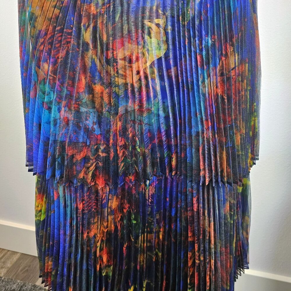 Beautiful Jeweled Tone Tiered One Shoulder Dress - Picture 2 of 10